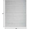 image:imageNourison Home Interweave Abstract Ivory 6 x 9 AreaRug EasyCleaning Non Shedding Bed Room Living Room Dining Room Kitchen 6x9Light Blue