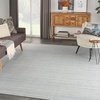 image:imageNourison Home Interweave Abstract Ivory 6 x 9 AreaRug EasyCleaning Non Shedding Bed Room Living Room Dining Room Kitchen 6x9Light Blue
