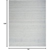 image:imageNourison Home Interweave Abstract Ivory 6 x 9 AreaRug EasyCleaning Non Shedding Bed Room Living Room Dining Room Kitchen 6x9Light Blue