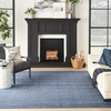 image:imageNourison Home Interweave Abstract Ivory 6 x 9 AreaRug EasyCleaning Non Shedding Bed Room Living Room Dining Room Kitchen 6x9Navy