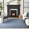 image:imageNourison Home Interweave Abstract Ivory 6 x 9 AreaRug EasyCleaning Non Shedding Bed Room Living Room Dining Room Kitchen 6x9Navy