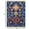 image:imageNourison Home Moroccan Casbah Bohemian Navy 67 x 96 Area Rug Easy Cleaning Non Shedding Bed Room Living Room Dining Room Kitchen 7x10Navy