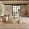 image:imageNourison Home Pardis Rust 710 x 910 Area Rug  Easy Clean Non Shedding Bed Room Living Room Dining Room Kitchen 8 x 10Rust