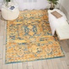 image:imageNourison Home Passion Traditional TealSun 39 x 59 AreaRug Easy Clean Non Shedding Bed Room Living Room Dining Room Kitchen 4x6TealSun