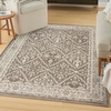 image:imageNourison Home Renewed Ivory Mocha 6 x 9 Area Rug  Easy Clean Non Shedding Bed Room Living Room Dining Room Kitchen 6 x 9Ivory Mocha