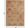 image:imageNourison Home Somerset Bohemian Light Green 23 x 8 Area Rug Easy Clean Non Shedding Bed Room Living Room Dining Room Kitchen 2x8Light Green