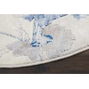 image:imageNourison Home Somerset Floral IvoryBlue 3 6 x ROUND Area Rug Easy Cleaning Non Shedding Bed Room Living Room Dining Room Kitchen 4 Round