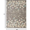 image:imageNourison Home Tranquil Grey Beige 6 x 9 Area Rug  Easy Clean Non Shedding Bed Room Living Room Dining Room Kitchen 6 x 9GreyBeige