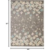 image:imageNourison Home Tranquil Grey Beige 6 x 9 Area Rug  Easy Clean Non Shedding Bed Room Living Room Dining Room Kitchen 6 x 9GreyBeige