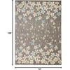 image:imageNourison Home Tranquil Grey Beige 6 x 9 Area Rug  Easy Clean Non Shedding Bed Room Living Room Dining Room Kitchen 6 x 9GreyBeige