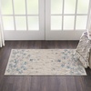 image:imageNourison Home Tranquil Grey Beige 6 x 9 Area Rug  Easy Clean Non Shedding Bed Room Living Room Dining Room Kitchen 6 x 9Ivory