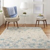 image:imageNourison Home Tranquil Grey Beige 6 x 9 Area Rug  Easy Clean Non Shedding Bed Room Living Room Dining Room Kitchen 6 x 9Ivory