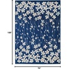 image:imageNourison Home Tranquil Grey Beige 6 x 9 Area Rug  Easy Clean Non Shedding Bed Room Living Room Dining Room Kitchen 6 x 9Navy