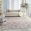 image:imageNourison Home Tranquil Grey Beige 6 x 9 Area Rug  Easy Clean Non Shedding Bed Room Living Room Dining Room Kitchen 6 x 9Pink