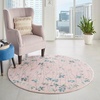 image:imageNourison Home Tranquil Grey Beige 6 x 9 Area Rug  Easy Clean Non Shedding Bed Room Living Room Dining Room Kitchen 6 x 9Pink