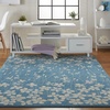 image:imageNourison Home Tranquil Grey Beige 6 x 9 Area Rug  Easy Clean Non Shedding Bed Room Living Room Dining Room Kitchen 6 x 9Turquoise