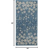 image:imageNourison Home Tranquil Grey Beige 6 x 9 Area Rug  Easy Clean Non Shedding Bed Room Living Room Dining Room Kitchen 6 x 9Turquoise