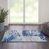 image:imageNourison Home Tranquil IvoryLight Blue 8 x 10 Area Rug  Easy Clean Non Shedding Bed Room Living Room Dining Room Kitchen 8 x 10NavyLight Blue