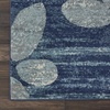 image:imageNourison Home Tranquil IvoryLight Blue 8 x 10 Area Rug  Easy Clean Non Shedding Bed Room Living Room Dining Room Kitchen 8 x 10NavyLight Blue