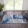 image:imageNourison Home Tranquil IvoryLight Blue 8 x 10 Area Rug  Easy Clean Non Shedding Bed Room Living Room Dining Room Kitchen 8 x 10NavyLight Blue