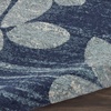 image:imageNourison Home Tranquil IvoryLight Blue 8 x 10 Area Rug  Easy Clean Non Shedding Bed Room Living Room Dining Room Kitchen 8 x 10NavyLight Blue