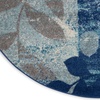 image:imageNourison Home Tranquil IvoryLight Blue 8 x 10 Area Rug  Easy Clean Non Shedding Bed Room Living Room Dining Room Kitchen 8 x 10NavyLight Blue