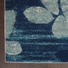 image:imageNourison Home Tranquil IvoryLight Blue 8 x 10 Area Rug  Easy Clean Non Shedding Bed Room Living Room Dining Room Kitchen 8 x 10NavyLight Blue