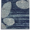 image:imageNourison Home Tranquil IvoryLight Blue 8 x 10 Area Rug  Easy Clean Non Shedding Bed Room Living Room Dining Room Kitchen 8 x 10NavyLight Blue