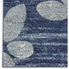 image:imageNourison Home Tranquil IvoryLight Blue 8 x 10 Area Rug  Easy Clean Non Shedding Bed Room Living Room Dining Room Kitchen 8 x 10NavyLight Blue