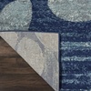 image:imageNourison Home Tranquil IvoryLight Blue 8 x 10 Area Rug  Easy Clean Non Shedding Bed Room Living Room Dining Room Kitchen 8 x 10NavyLight Blue
