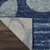 image:imageNourison Home Tranquil IvoryLight Blue 8 x 10 Area Rug  Easy Clean Non Shedding Bed Room Living Room Dining Room Kitchen 8 x 10NavyLight Blue