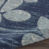 image:imageNourison Home Tranquil IvoryLight Blue 8 x 10 Area Rug  Easy Clean Non Shedding Bed Room Living Room Dining Room Kitchen 8 x 10NavyLight Blue