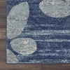image:imageNourison Home Tranquil IvoryLight Blue 8 x 10 Area Rug  Easy Clean Non Shedding Bed Room Living Room Dining Room Kitchen 8 x 10NavyLight Blue