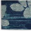 image:imageNourison Home Tranquil IvoryLight Blue 8 x 10 Area Rug  Easy Clean Non Shedding Bed Room Living Room Dining Room Kitchen 8 x 10NavyLight Blue