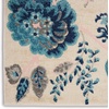 image:imageNourison Home Tranquil Turquoise 810 x 1110 Area Rug  Easy Clean Non Shedding Bed Room Living Room Dining Room Kitchen 9 x 12IvoryLight Blue
