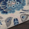 image:imageNourison Home Tranquil Turquoise 810 x 1110 Area Rug  Easy Clean Non Shedding Bed Room Living Room Dining Room Kitchen 9 x 12IvoryLight Blue