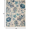 image:imageNourison Home Tranquil Turquoise 810 x 1110 Area Rug  Easy Clean Non Shedding Bed Room Living Room Dining Room Kitchen 9 x 12IvoryLight Blue