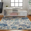 image:imageNourison Home Tranquil Turquoise 810 x 1110 Area Rug  Easy Clean Non Shedding Bed Room Living Room Dining Room Kitchen 9 x 12IvoryLight Blue