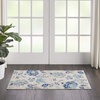 image:imageNourison Home Tranquil Turquoise 810 x 1110 Area Rug  Easy Clean Non Shedding Bed Room Living Room Dining Room Kitchen 9 x 12IvoryLight Blue