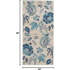 image:imageNourison Home Tranquil Turquoise 810 x 1110 Area Rug  Easy Clean Non Shedding Bed Room Living Room Dining Room Kitchen 9 x 12IvoryLight Blue