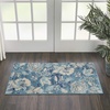 image:imageNourison Home Tranquil Turquoise 810 x 1110 Area Rug  Easy Clean Non Shedding Bed Room Living Room Dining Room Kitchen 9 x 12Turquoise