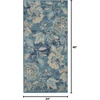 image:imageNourison Home Tranquil Turquoise 810 x 1110 Area Rug  Easy Clean Non Shedding Bed Room Living Room Dining Room Kitchen 9 x 12Turquoise
