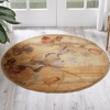 image:imageNourison Somerset 3 6 x Round Beige Farmhouse Indoor Rug