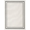 image:imageNourison Essentials 6 x 9 Ivory Black Fabric Contemporary Area Rug 6 x 9