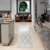 image:imageNourison Home Casual Light Grey 2 x 6 Area Rug  Easy Clean Non Shedding Bed Room Living Room Dining Room Kitchen 6 RunnerLight Grey