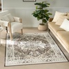 image:imageNourison Home Dekor Ivory Charcoal 53 x 7 Area Rug  Easy Clean Non Shedding Bed Room Living Room Dining Room Kitchen 5 x 7Brown Ivory