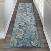 image:imageNourison Home Tranquil Turquoise 810 x 1110 Area Rug  Easy Clean Non Shedding Bed Room Living Room Dining Room Kitchen 9 x 12Turquoise