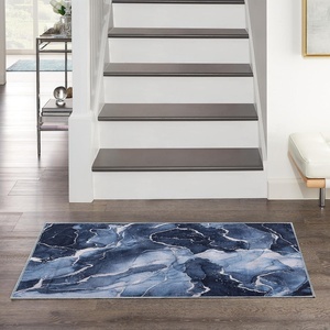image:imageInspire Me Home Dcor Daydream Abstract Machine Washable Navy Blue 53 x 73 Area Rug Easy Cleaning Non Shedding Bed Room Living Room Dining Room Kitchen 5x7Navy Blue