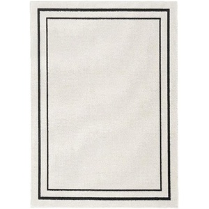 image:imageNourison Essentials 6 x 9 Ivory Black Fabric Contemporary Area Rug 6 x 9