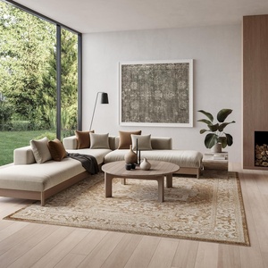 image:imageNourison Home Dekor Taupe Ivory 710 x 910 Area Rug  Easy Clean Non Shedding Bed Room Living Room Dining Room Kitchen 8 x 10